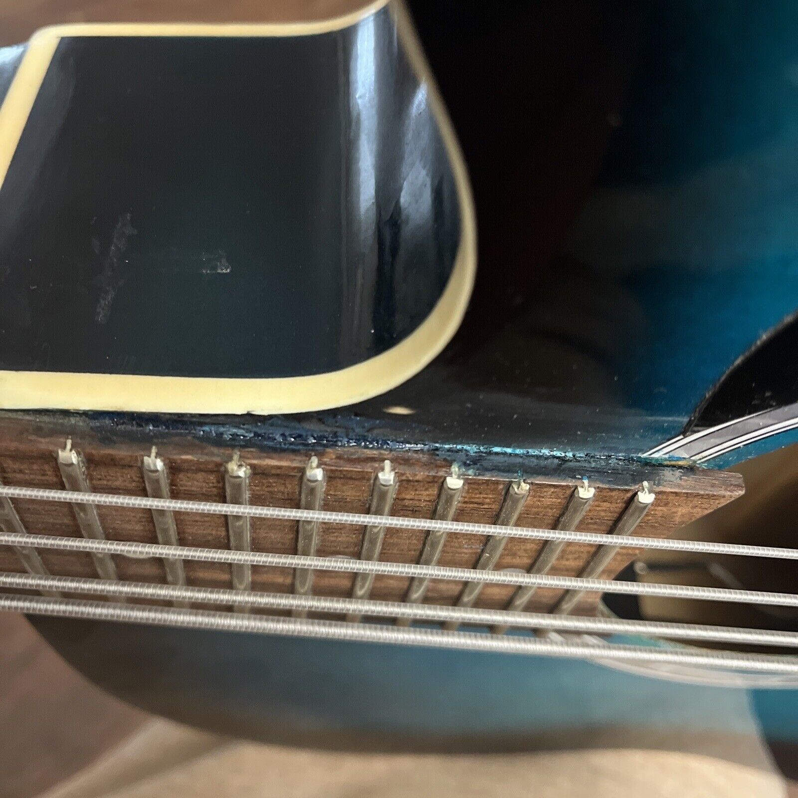 19 Tone Microtonal Acoustic Electric Bass Guitar 34 Fret Modified BC Rich OOAK 24