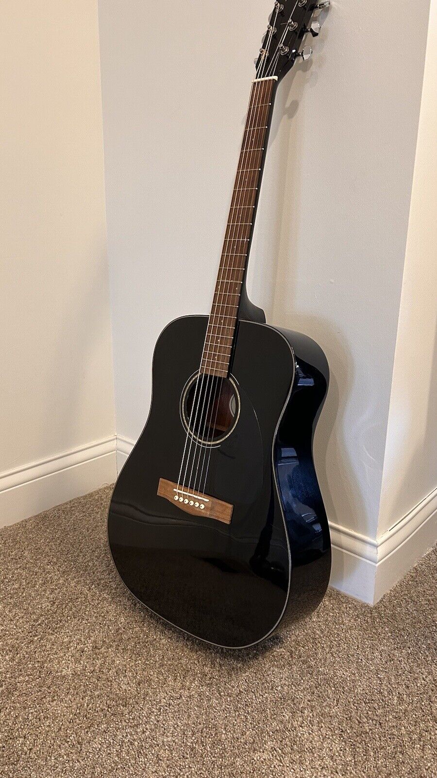 Fender CD-60 6-String Acoustic Guitar – Black 2