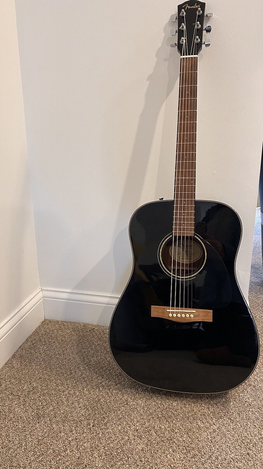 Fender CD-60 6-String Acoustic Guitar – Black 5