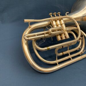 Silver Kanstul Custom Class Bb Marching French Horn S/N 3158 Anaheim CA - Image 3