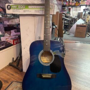 Johnson Blue Acoustic Guitar - Image 1