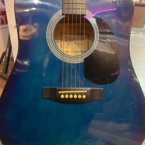 Johnson Blue Acoustic Guitar - Image 2