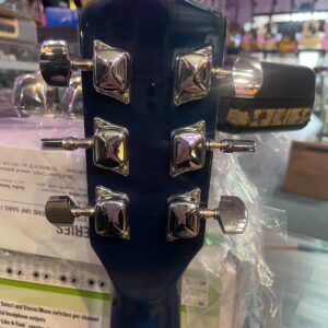 Johnson Blue Acoustic Guitar - Image 4