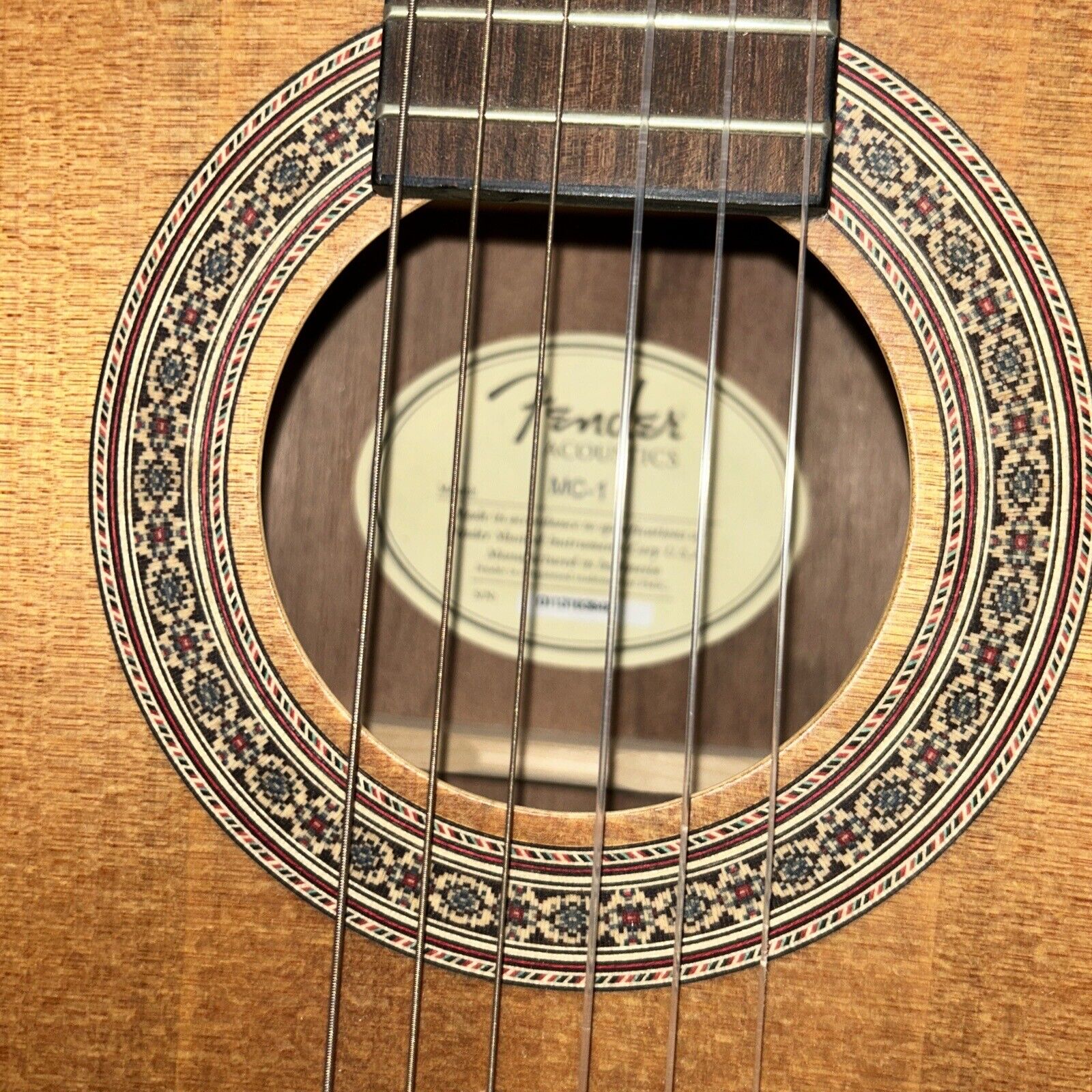 Fender MC-1 3/4 Scale Acoustic Guitar (GOOD CONDITION) 2