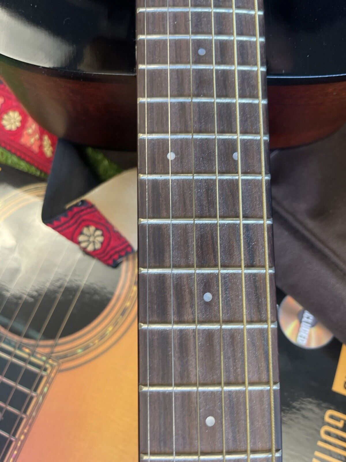 Yamaha FG-Junior JR2 Sunburst Acoustic Guitar With Case Bag 7