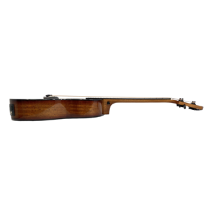 Haze 37"Solid Koa Top Height Adjustable Saddle Acoustic Bass Guitar-HZMINISEBKOA - Image 16