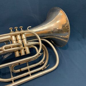 Silver Kanstul Custom Class Bb Marching French Horn S/N 3158 Anaheim CA - Image 5