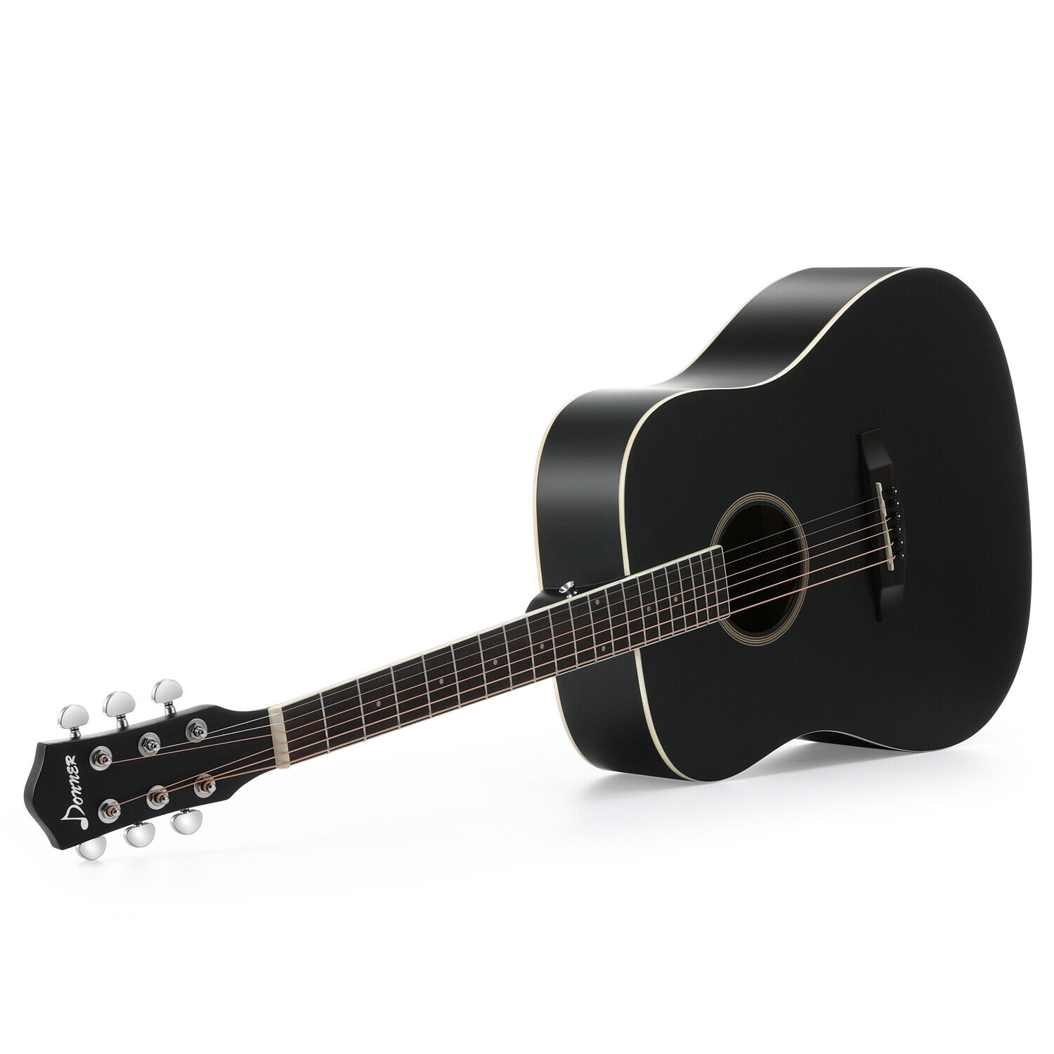 Donner DAG-1B Acoustic Guitar Full Size 41″ Cutaway Mahogany +Bag Strap | Refurb 8