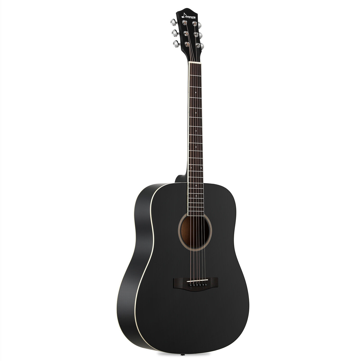Donner DAG-1B Acoustic Guitar Full Size 41″ Cutaway Mahogany +Bag Strap | Refurb 10