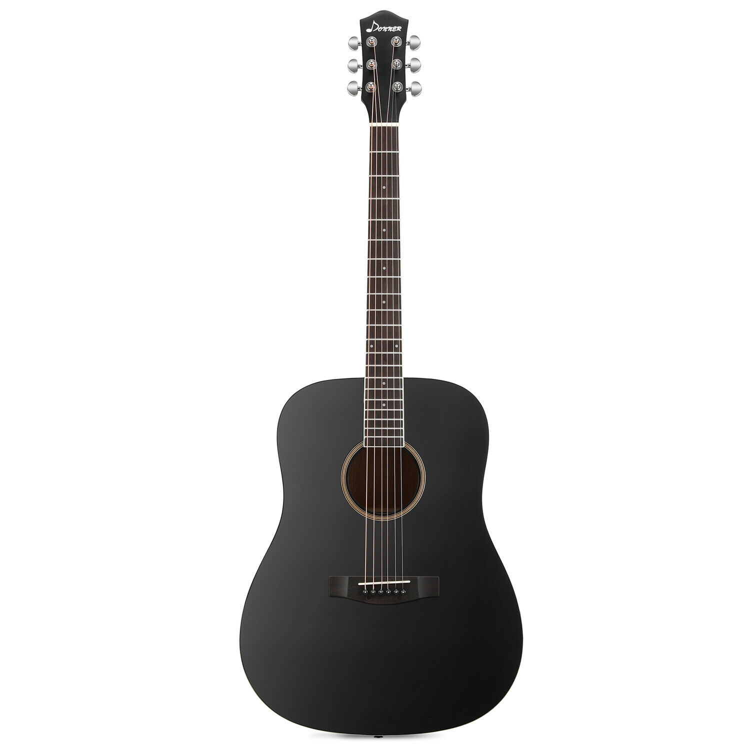 Donner DAG-1B Acoustic Guitar Full Size 41″ Cutaway Mahogany +Bag Strap | Refurb 11