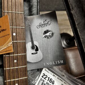 Seagull S6 Tobacco-Burst Acoustic Guitar With Hard Case And Ower Book - Image 3