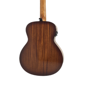 Haze 37"Solid Koa Top Height Adjustable Saddle Acoustic Bass Guitar-HZMINISEBKOA - Image 21