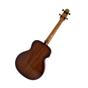 Haze 37"Solid Koa Top Height Adjustable Saddle Acoustic Bass Guitar-HZMINISEBKOA - Image 22