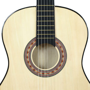 38" Wooden Beginners Acoustic Guitar With Guitar Case,Strap and Pick Natural - Image 6