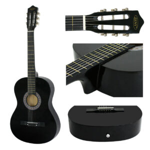 38" Full Size Acoustic Guitar Adult Kids Beginners Black Guitar with Guitar Pick - Image 3