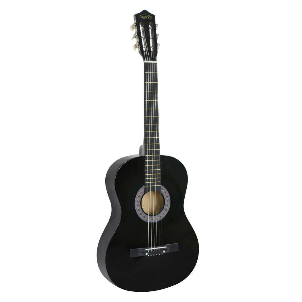 38″ Full Size Acoustic Guitar Adult Kids Beginners Black Guitar with Guitar Pick 5