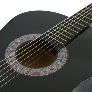 38" Full Size Acoustic Guitar Adult Kids Beginners Black Guitar with Guitar Pick - Image 7