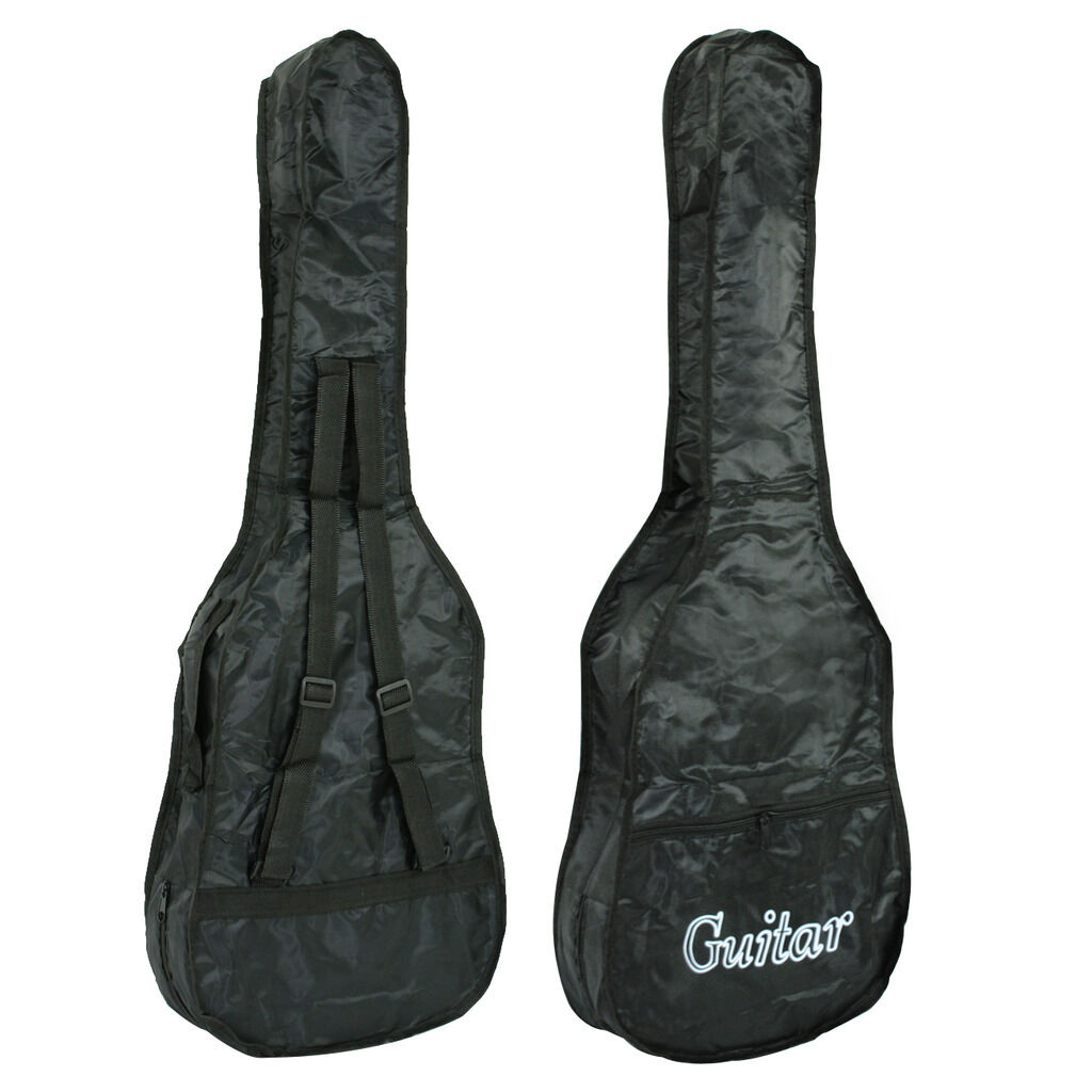 38″ Full Size Acoustic Guitar Adult Kids Beginners Black Guitar with Guitar Pick 8