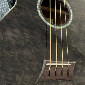 Michael Kelly MKVAB4BKF Acoustic/Electric 4-string Bass Guitar with Hard Case - Image 4