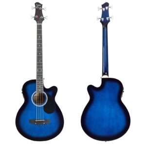 Glarry GMB101 4 string Electric Acoustic Bass Guitar w/ 4-Band Equalizer EQ7545R - Image 4