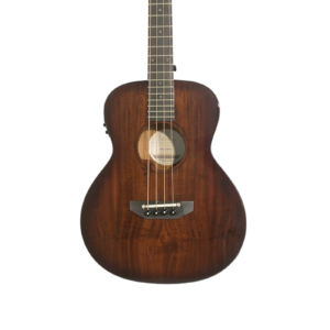Acoustic Bass Guitar- Haze 37"Solid Koa Top Height Adjustable Saddle - Image 48
