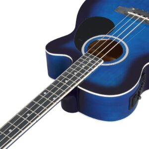 Glarry GMB101 4 string Electric Acoustic Bass Guitar w/ 4-Band Equalizer EQ7545R - Image 6