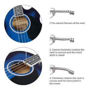 Glarry GMB101 4 string Electric Acoustic Bass Guitar w/ 4-Band Equalizer EQ7545R - Image 12