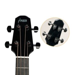 Acoustic Bass Guitar- Haze 37"Solid Koa Top Height Adjustable Saddle - Image 2