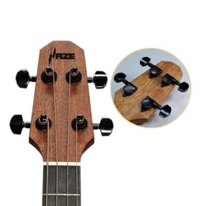 Acoustic Bass Guitar- Haze 37"Solid Koa Top Height Adjustable Saddle - Image 14