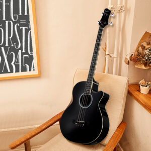 Glarry GMB101 4 string Electric Acoustic Bass Guitar 4-Band Equalizer EQ-7545R - Image 5