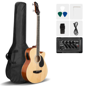 Glarry GMB101 4 string Electric Acoustic Bass Guitar 4-Band Equalizer EQ-7545R - Image 14