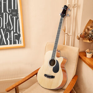 Glarry GMB101 4 string Electric Acoustic Bass Guitar 4-Band Equalizer EQ-7545R - Image 19