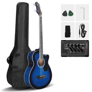 Glarry GMB101 4 string Electric Acoustic Bass Guitar 4-Band Equalizer EQ-7545R - Image 26