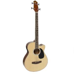 Full Size Acoustic Electric Bass Guitar 22-Fret with 4-Band Equalizer Solid Wood - Image 1