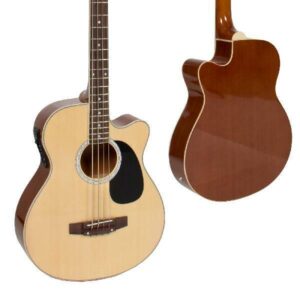 Full Size Acoustic Electric Bass Guitar 22-Fret with 4-Band Equalizer Solid Wood - Image 2