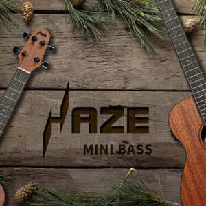 Acoustic Bass Guitar- Haze 37"Solid Koa Top Height Adjustable Saddle - Image 33