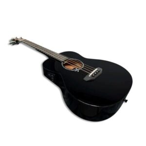 Acoustic Bass Guitar- Haze 37"Solid Koa Top Height Adjustable Saddle - Image 38