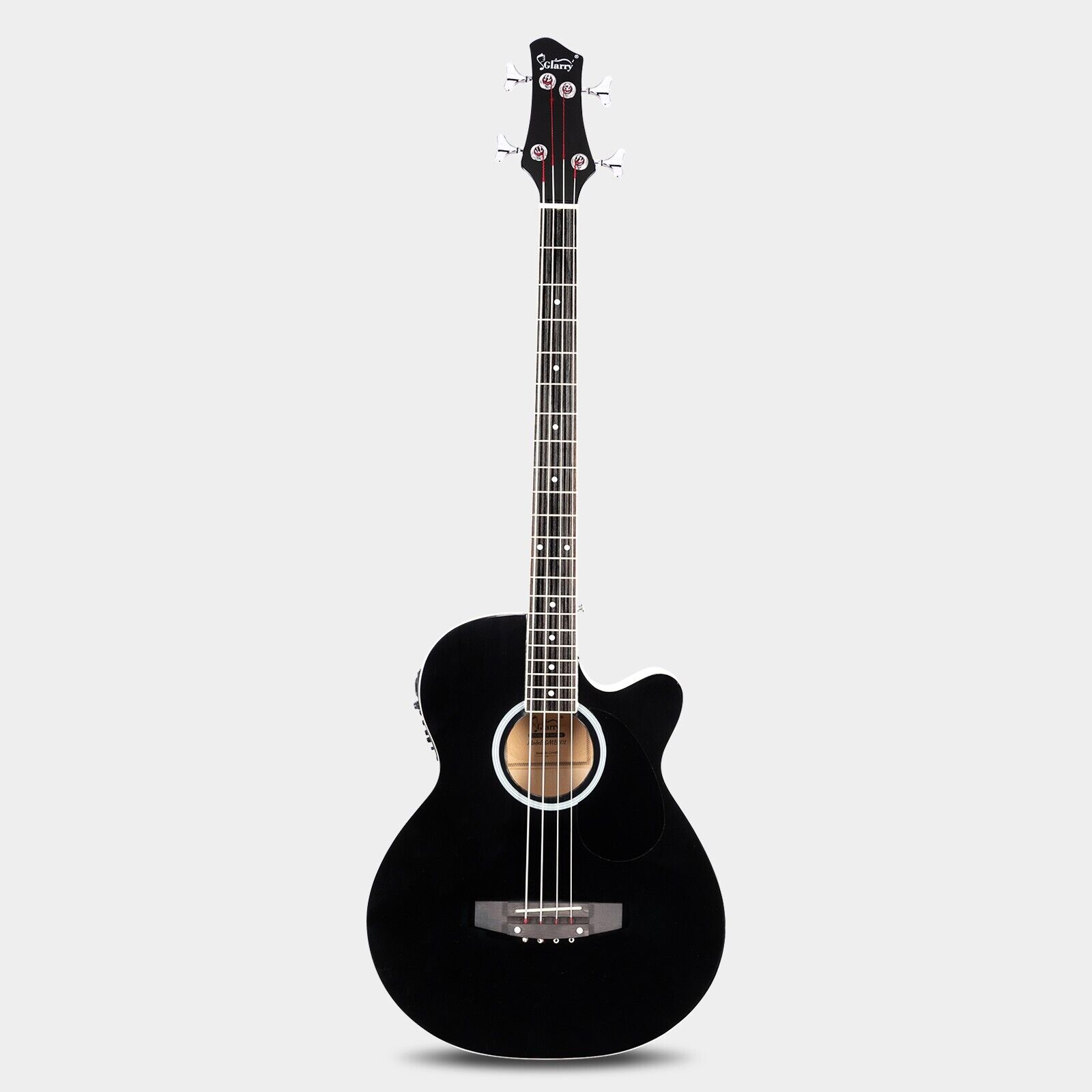 Glarry GMB101 Black 4 string Electric Acoustic Bass Guitar w/ 4-Band Equalizer 2
