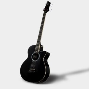 Glarry GMB101 Black 4 string Electric Acoustic Bass Guitar w/ 4-Band Equalizer - Image 5