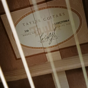 Taylor 320 Dreadnought Acoustic Guitar-Edgeburst - Image 6