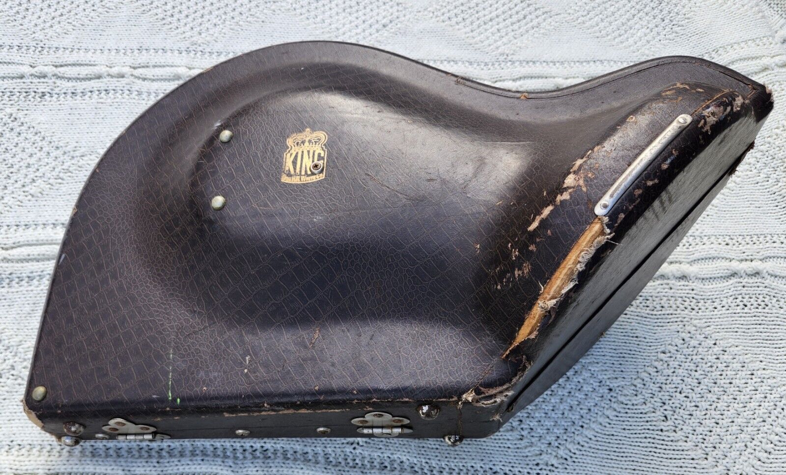 French Horn, King 1156 Single Key F with Eb Slide & Hard Case, circa, circa 1977 5