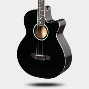 Glarry GMB101 Black 4 string Electric Acoustic Bass Guitar w/ 4-Band Equalizer - Image 13