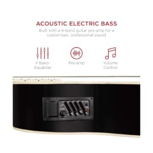 Acoustic Electric Bass Guitar - Full Size, 4 String, Fre... - Image 2