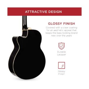 Acoustic Electric Bass Guitar - Full Size, 4 String, Fre... - Image 4