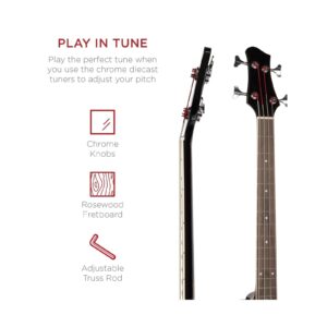 Acoustic Electric Bass Guitar - Full Size, 4 String, Fre... - Image 5