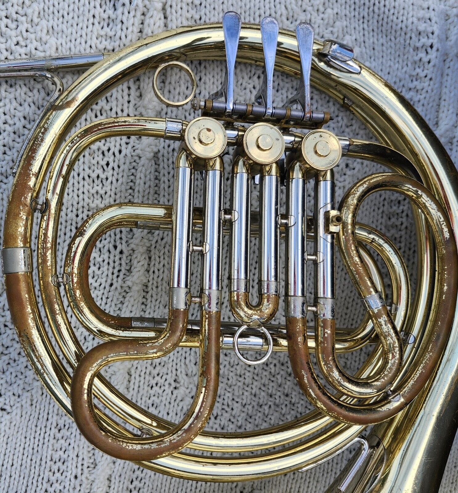 French Horn, King 1156 Single Key F with Eb Slide & Hard Case, circa, circa 1977 6