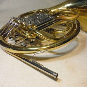JUPITER JHR-852 DOUBLE FRENCH HORN BRASS WORKING GOOD W/DENTS CASE MOUTHPIECE - Image 11