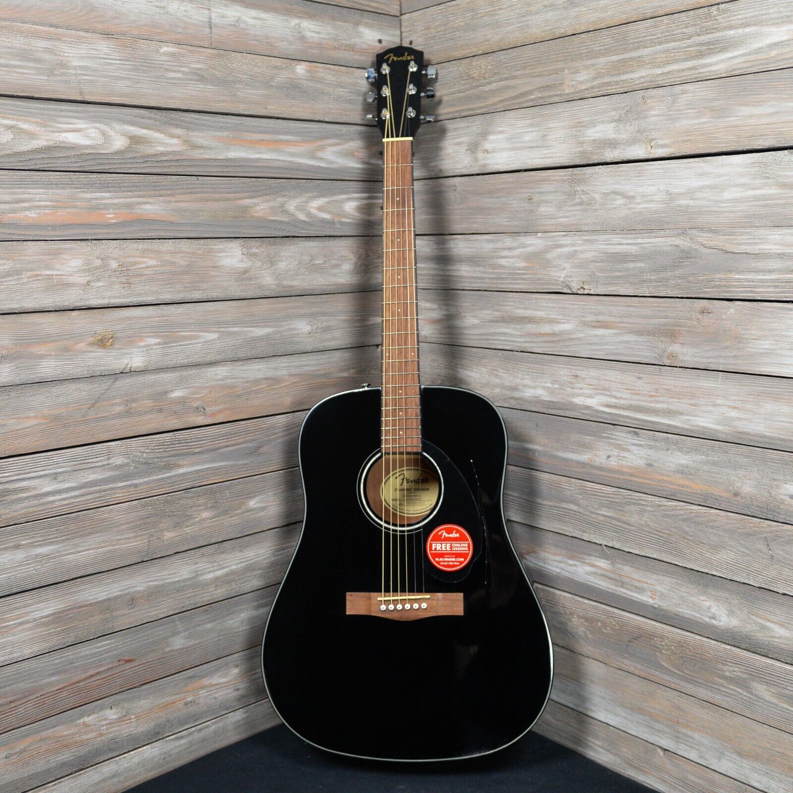 Fender CD-60S Dreadnought Acoustic – Black (02468-S1) 1
