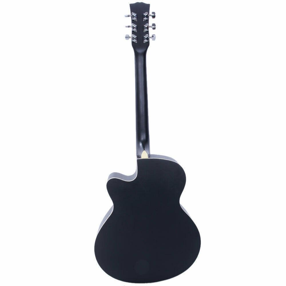 Glarry GT501 40″ Practice Beginner Spruce Folk Acoustic Guitar Black 3