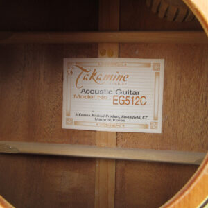 Takamine G Series EG512C Acoustic Electric Bass Guitar 4-String Korean - Image 3